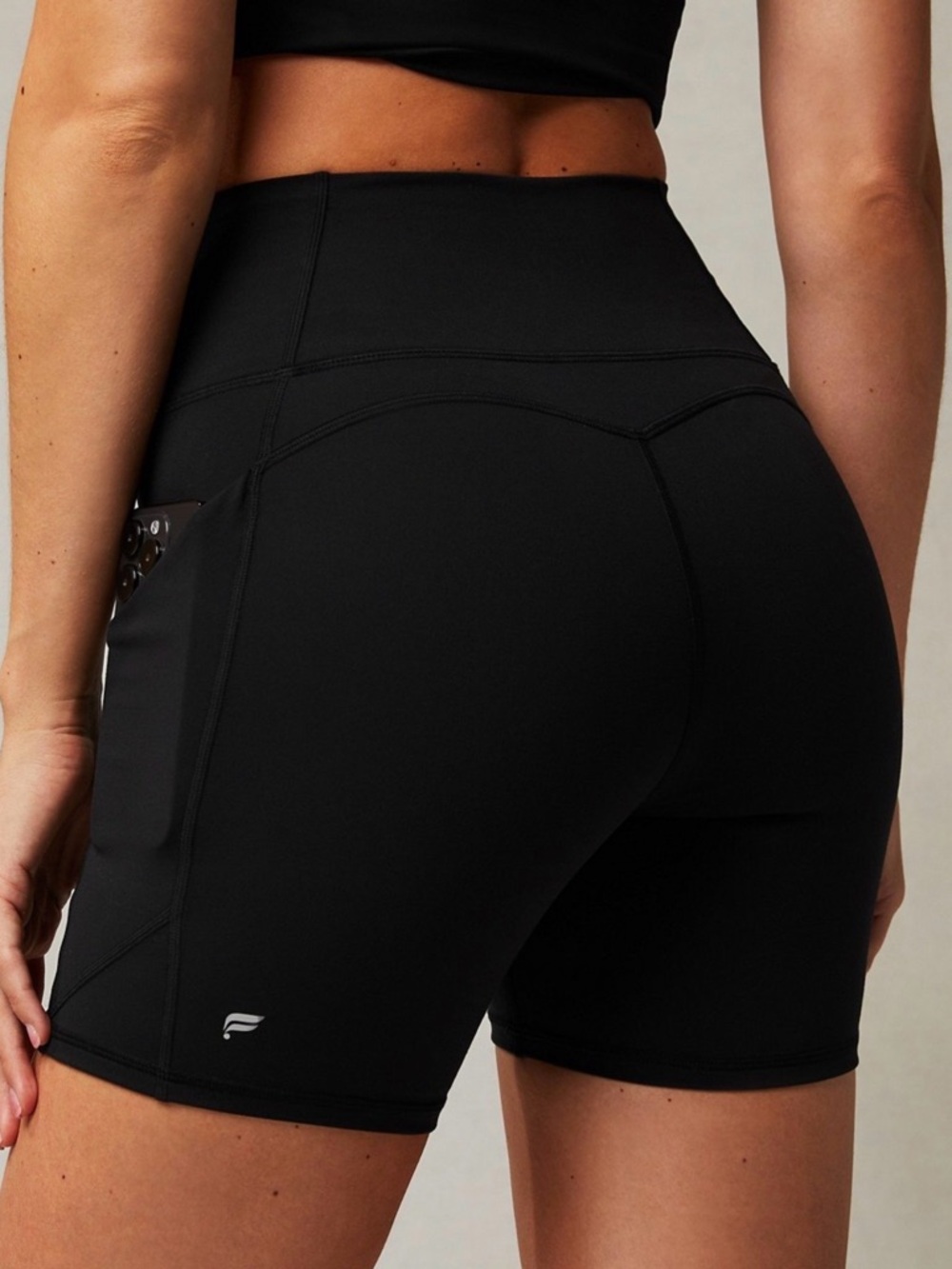 Fabletics Oasis Pureluxe High-Waisted 6” Shorts in Black